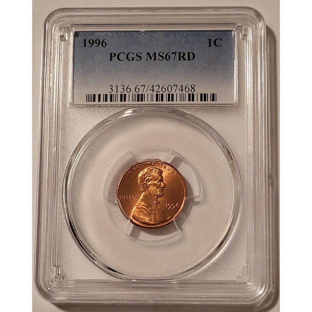 1996 Lincoln Memorial Cent MS67 RED PCGS